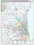 Milwaukee-Waukesha-West Allis Metro Area Map Book Premium Style